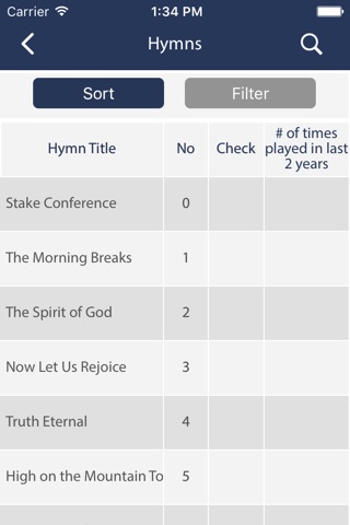 LDS Hymnal Scheduler screenshot 4