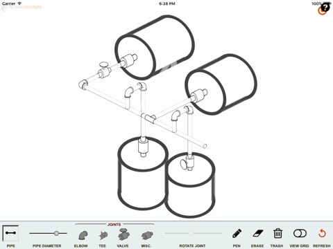 Isometric pipe design screenshot 2