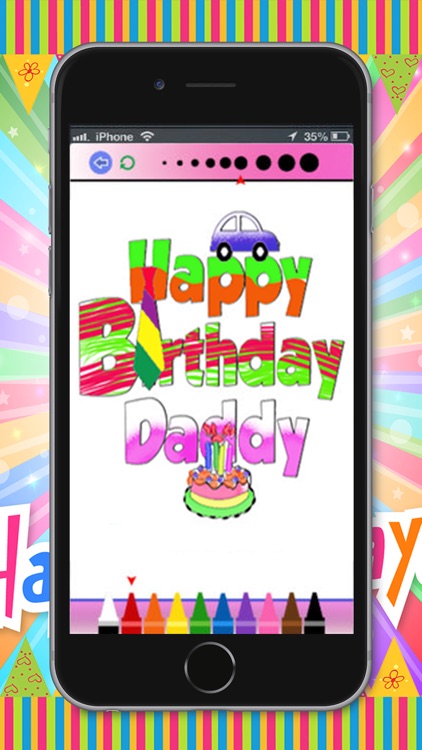 Happy Birthday Coloring Book screenshot-4