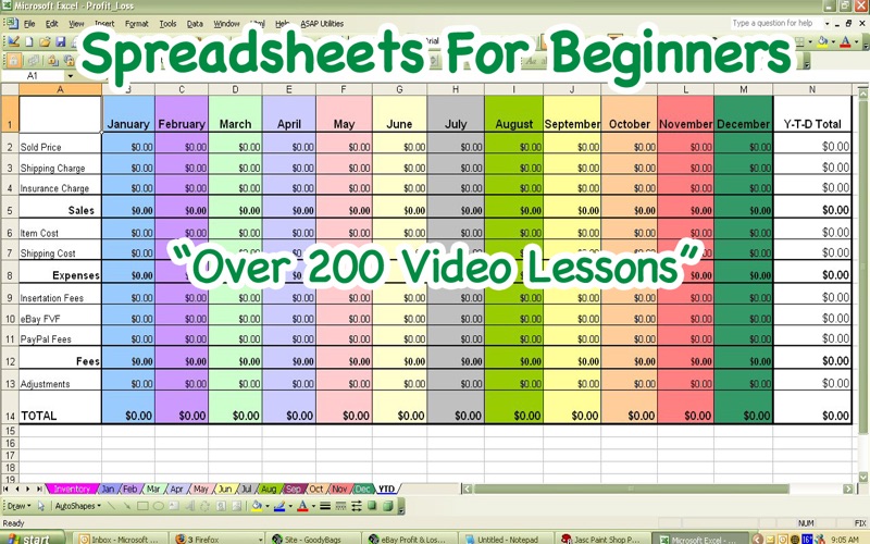 Screenshot #1 pour Spreadsheets For Beginners