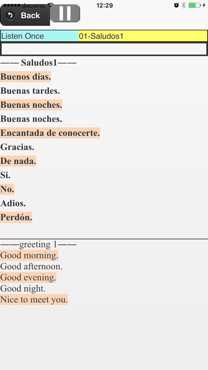 Listen & Repeat Spanish-intro