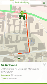 UoL Campus Map screenshot