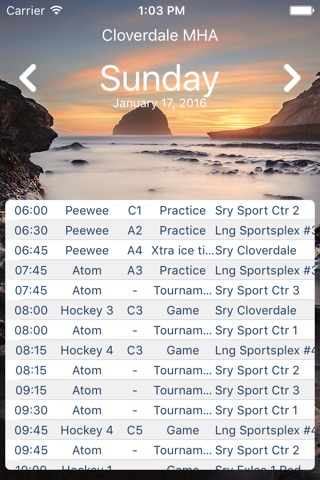 IceSchedule screenshot 3