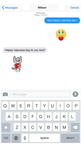 Game screenshot День Святого Валентина тема наклейки & Смайлики - Любовь Emoji apk