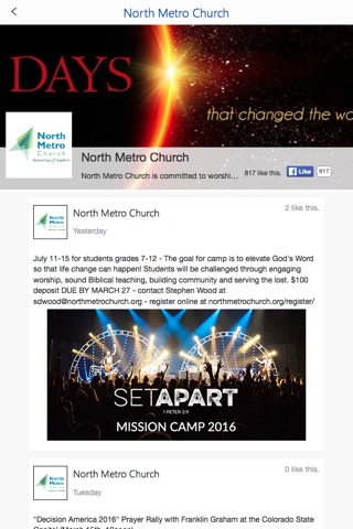 North Metro Church screenshot 2