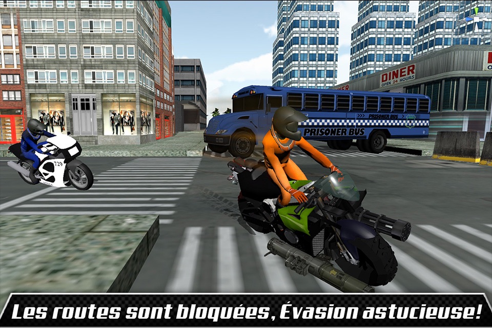 Prison Escape: Traffic Police Chase Motorbike Rider screenshot 4