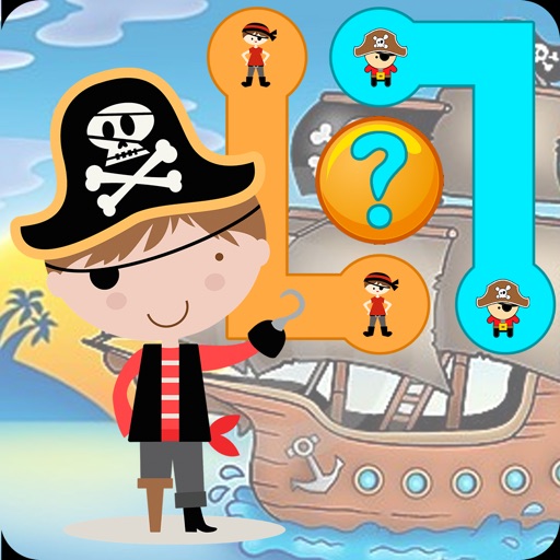 Sea Pirate Match Race - Pair Up games for Toddlers