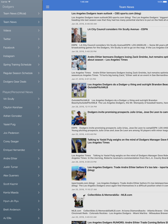Screenshot #4 pour News Surge for Dodgers Baseball News Free Edition