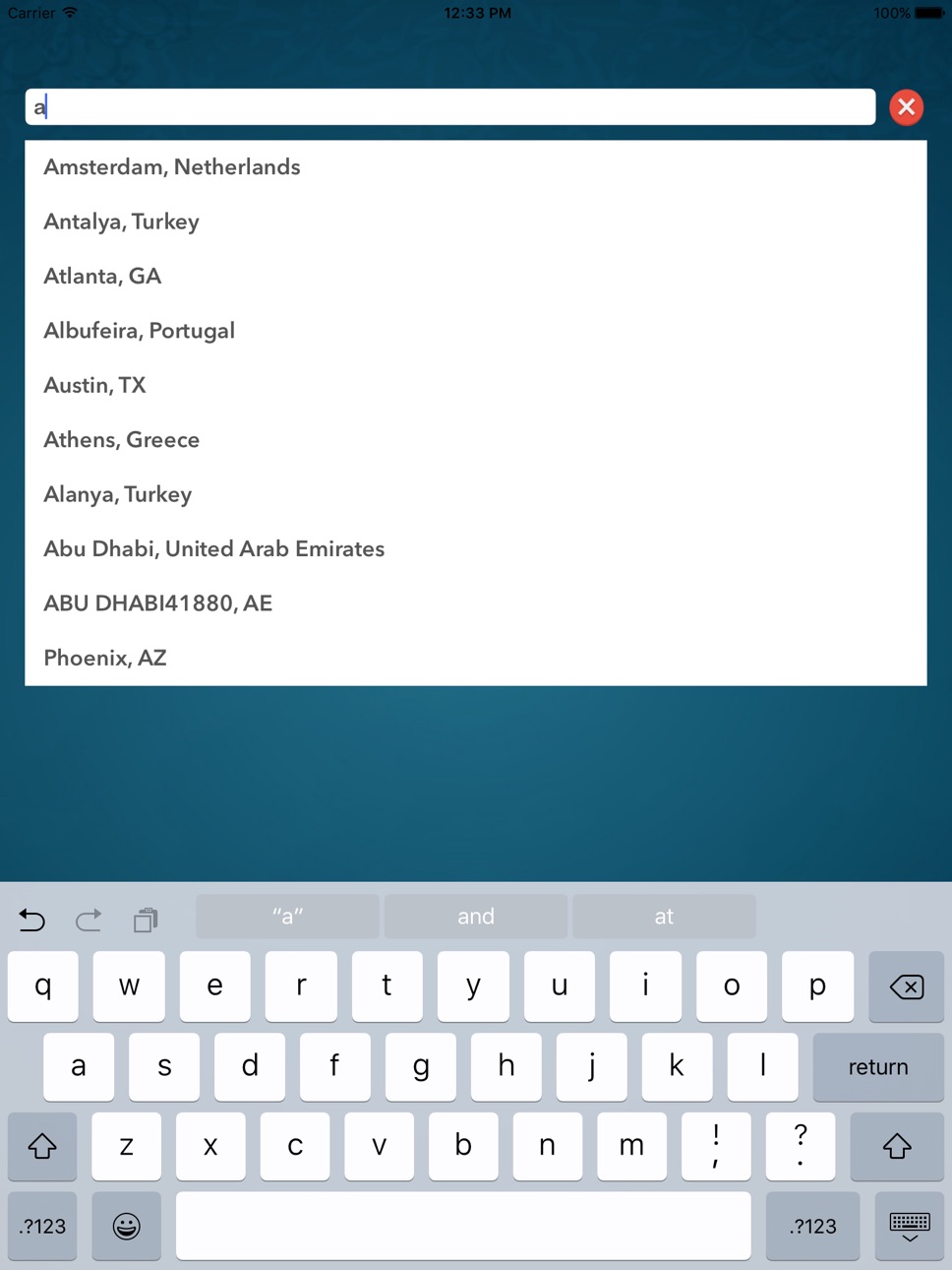 iPad screenshot