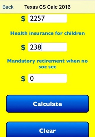 Texas Child Support Calculator 2016 screenshot 3