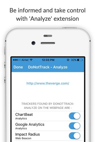 Do Not Track - Block tracking scripts and protect personal data while browsing screenshot 2