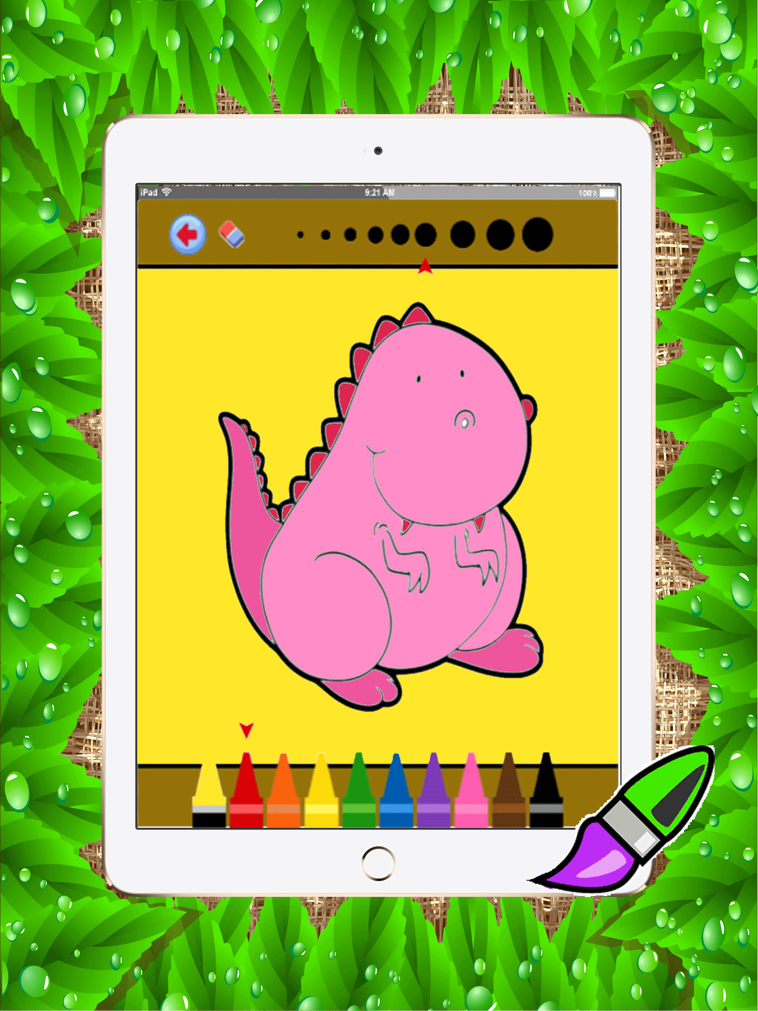 dino coloring book games : learning basic drawing and painting for kids free screenshot 10