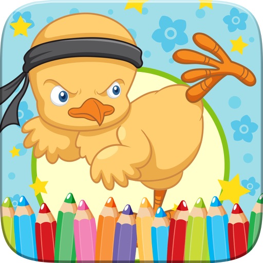 Little Chick Coloring Book Drawing and Paint Art Studio Game for Kids Easter Day icon