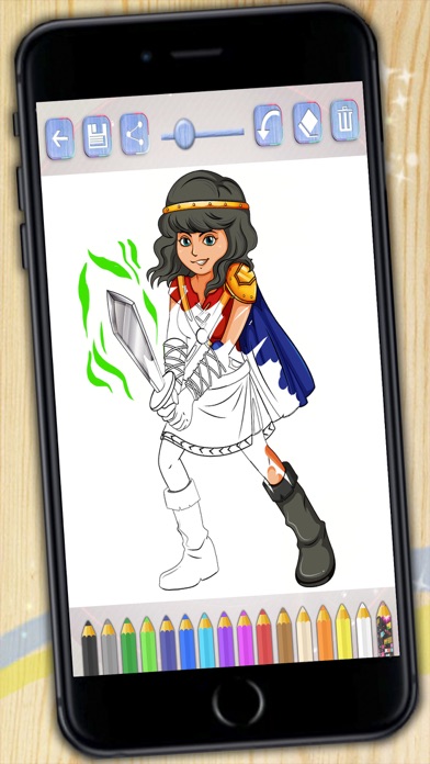 Screenshot #3 pour Superheroes livre à colorier. héros de peinture et héroïnes qui ont sauvé le monde
