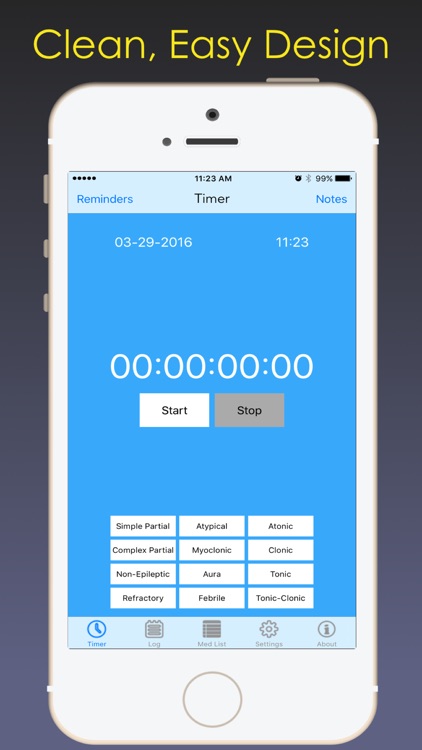 Seizure Watch-Record seizure information on the go