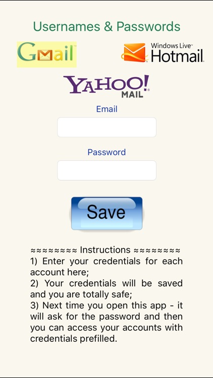 1 Password / Touch ID for all Email Accounts