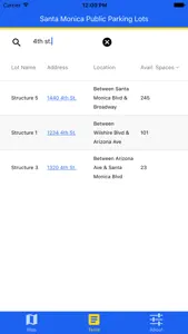 Santa Monica Parking: Public Garage and Lot Status screenshot #4 for iPhone