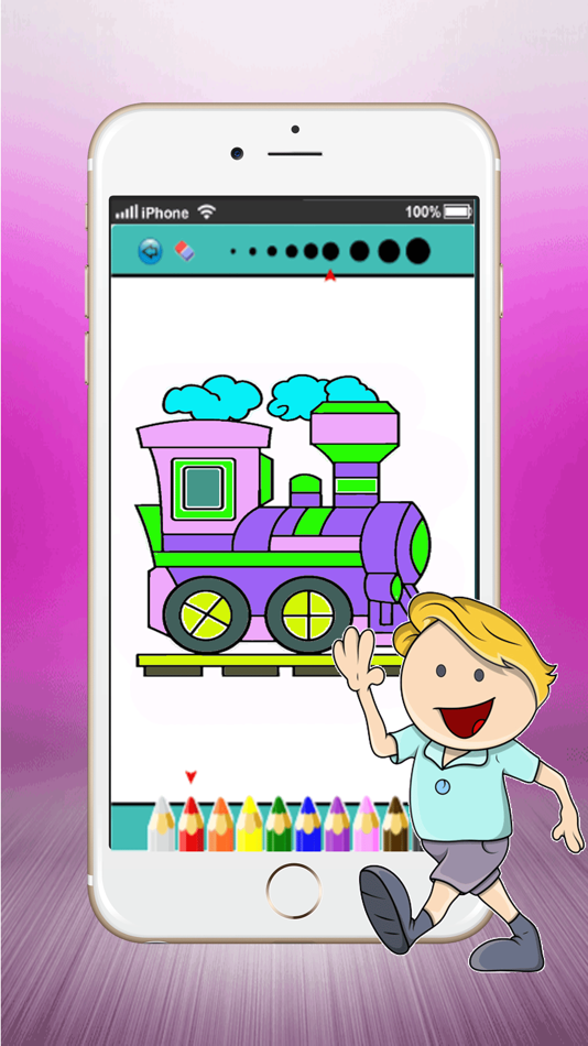 #4. Best Games Education Veihicle Coloring Pages : Learn draw and paint For Kids !Fun (iOS) Podle: Natthaya Sutthitham