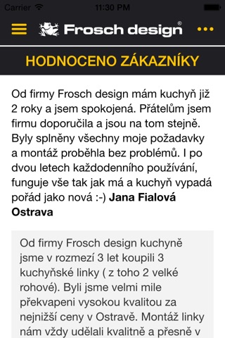 Frosch design screenshot 4