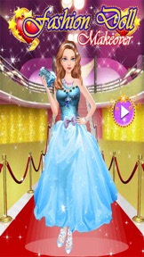 Fashion Doll Makeover game for girls screenshot