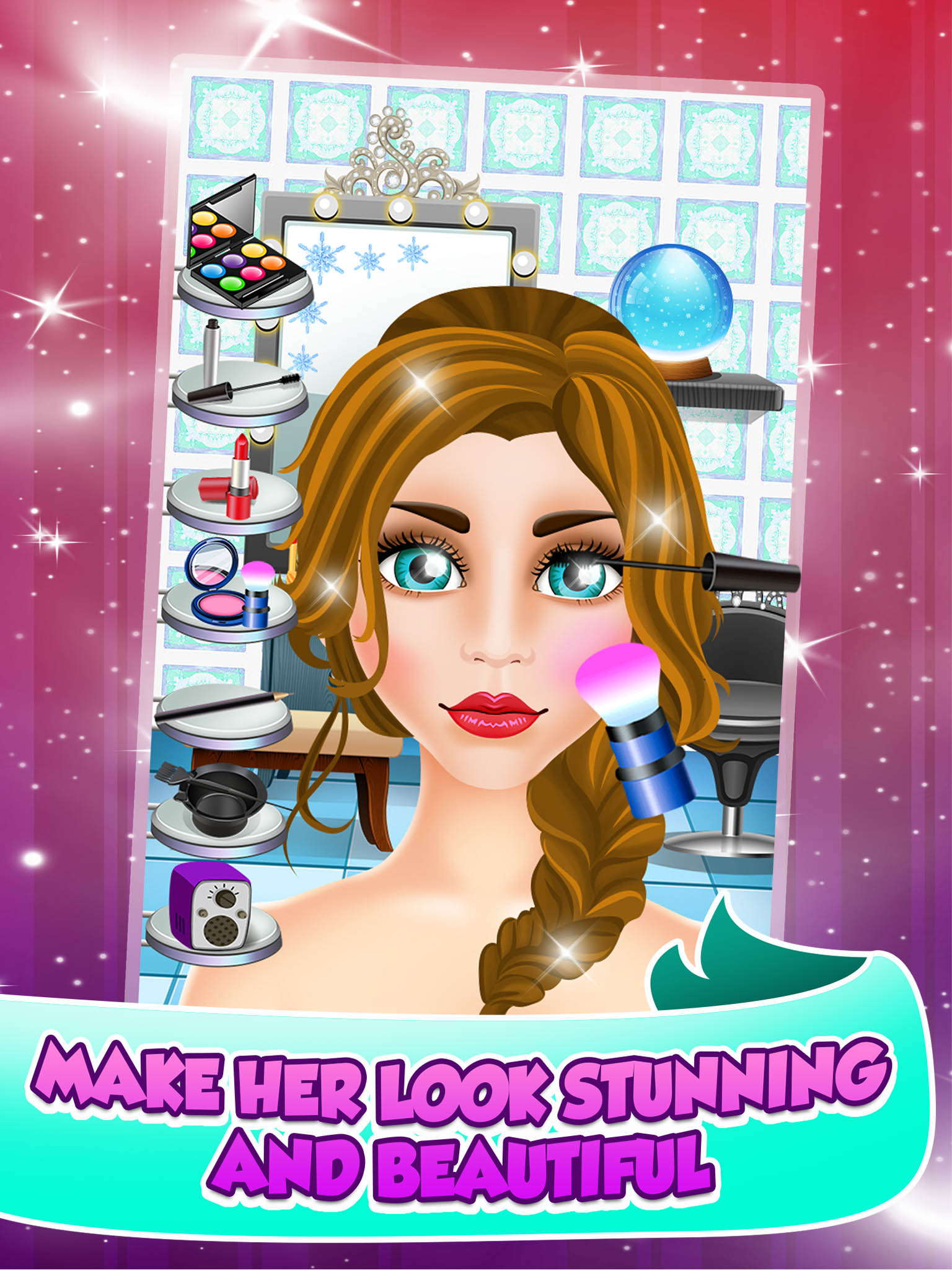 Princess Wedding Salon Spa Party - Face Paint Makeover, Dress Up, Makeup Beauty Games!