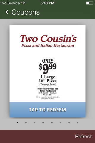 Two Cousin's Pizza - Mt Joy screenshot 3