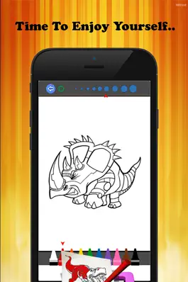 Game screenshot Dinosaur Paint and Coloring Book - Free Games For Kids hack