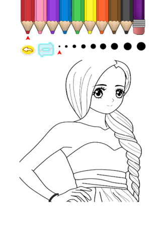 Kids Coloring Book - Princess Kumamoto 2 screenshot 4