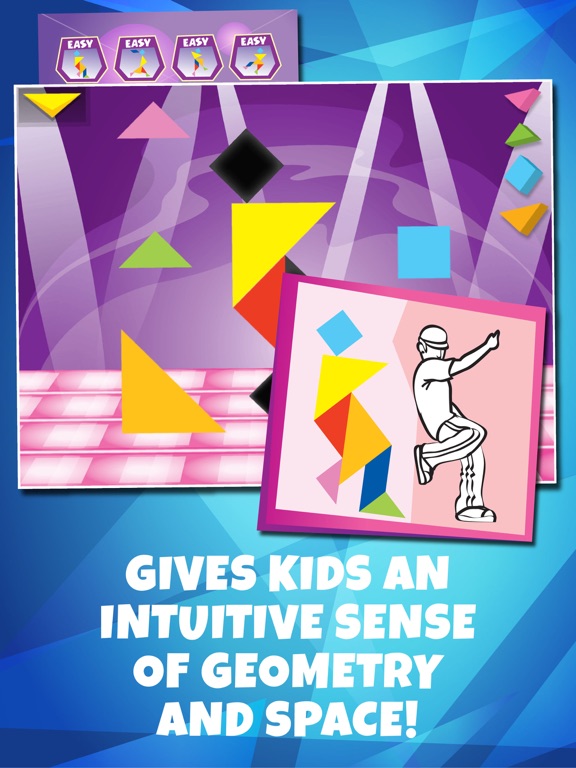 Kids Learning Puzzles: Dance, Tangram Playgroundのおすすめ画像2