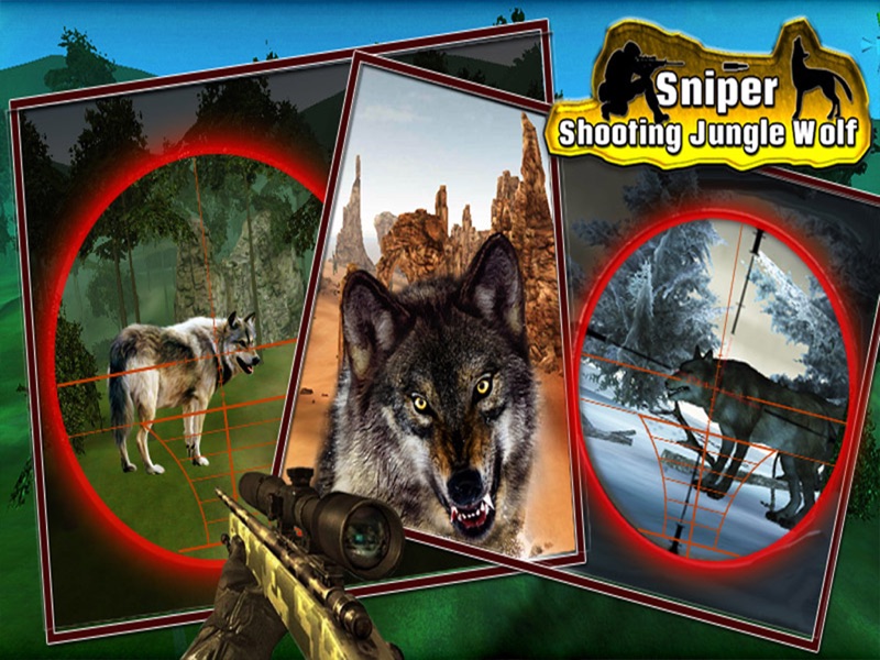 Sniper Shooting Jungle Wolf screenshot 8