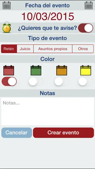 Captura de pantalla de Turnos CNP en iPhone 5