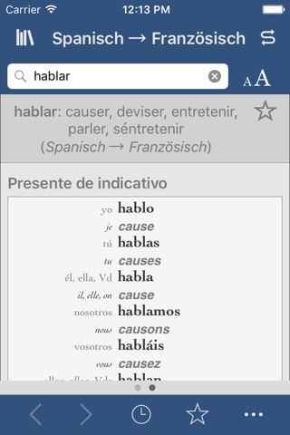 Ultralingua French-Spanish screenshot 2