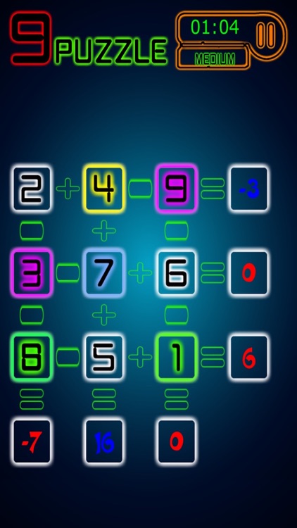 9 Puzzle - Free Math Puzzle