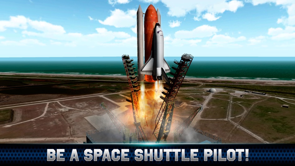 #1. Space Shuttle Flight Simulator 3D Free (iOS) 由: Tayga Games OOO