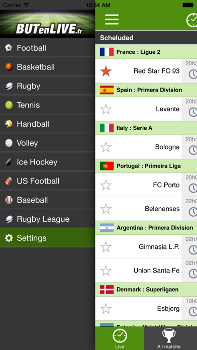 How to cancel & delete Scores en direct - BUTenLIVE from iphone & ipad 1