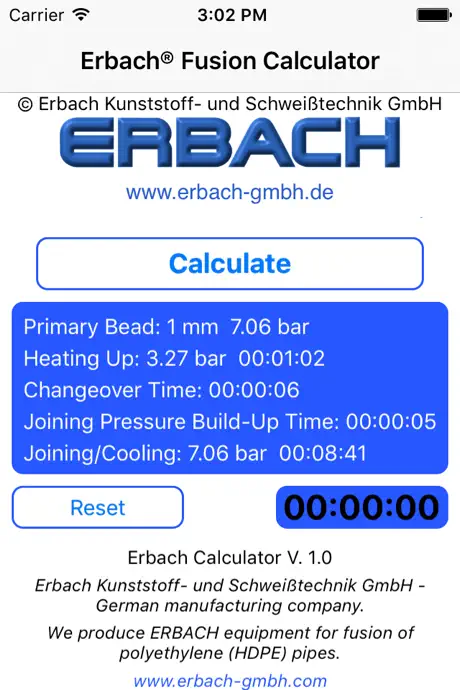 Erbach® Fusion Calculator