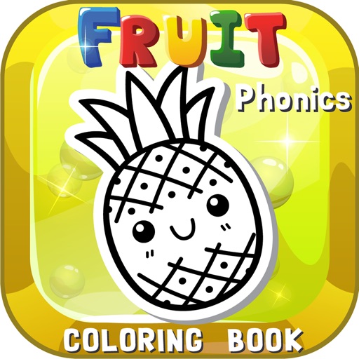 Fruits And Vegetables Phonics Coloring Book: English Vocabulary Learning Free For Toddlers & Kids! icon