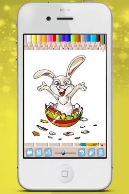 Game screenshot Easter chocolates picture book - paint Raster eggs bunnies coloring game kids mod apk