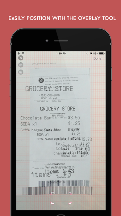 Screenshot #2 pour Camculator - Calculate Receipts Documents With Your Camera