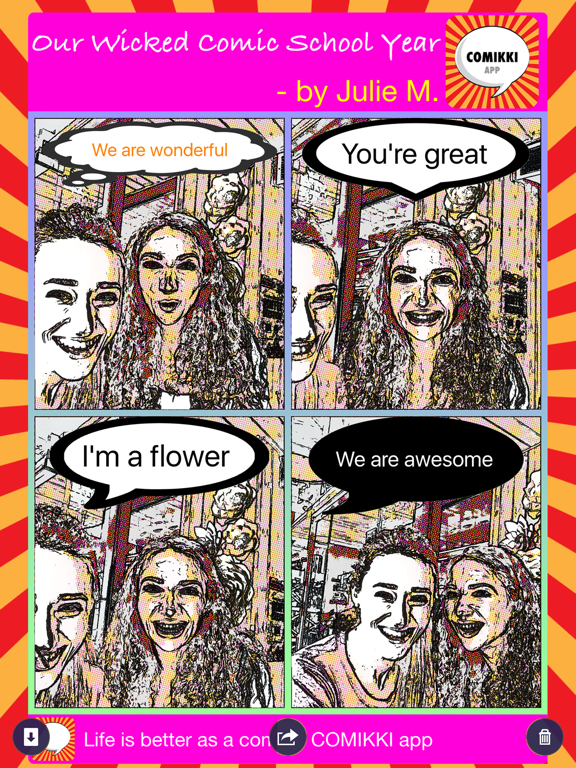 Screenshot #5 pour COMIKKI - Your Comic Life : Automatic Selfie Cartoon Photo Strip Camera Pro+