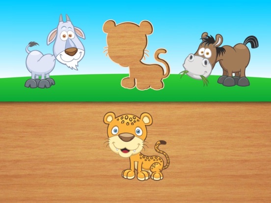 Cute puzzles for kids - toddlers educational games and children's preschool learning iPad screenshot
