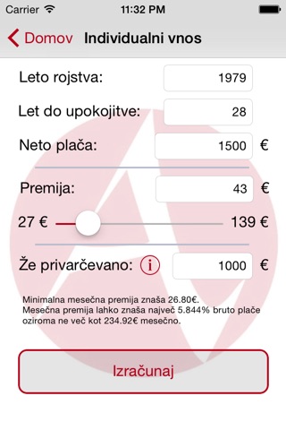 ePokojnina screenshot 3