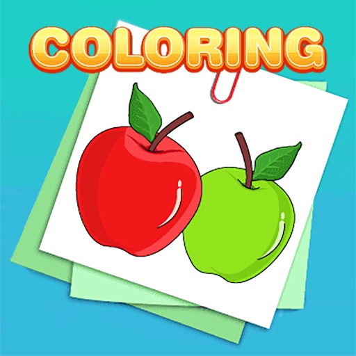 Kids Colouring Book - Fun Coloring Games to Paint and Colour Cartoon icon