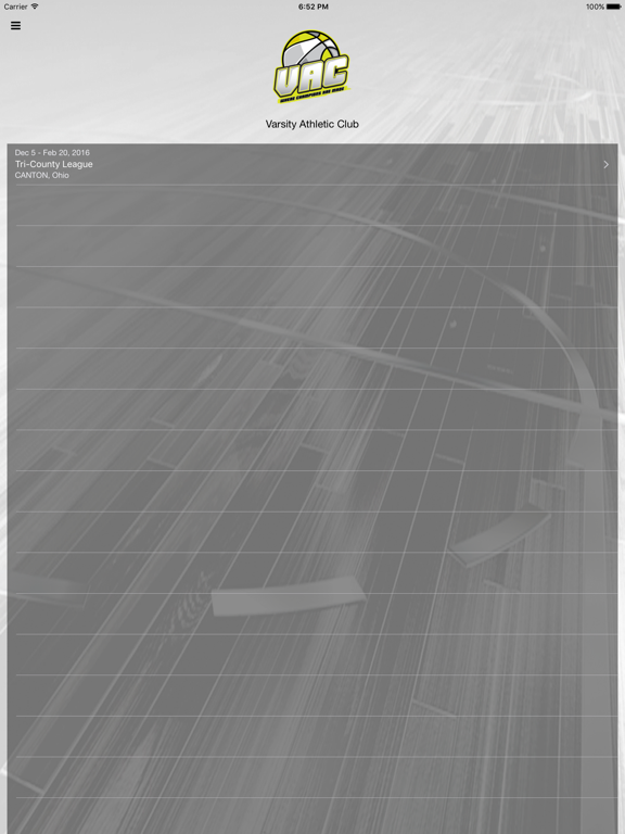 Varsity Athletic Club iPad screenshot 1 - Sports app