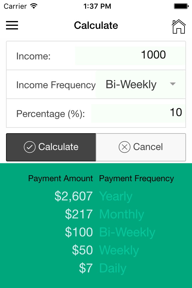 Tithe Tracker screenshot 2