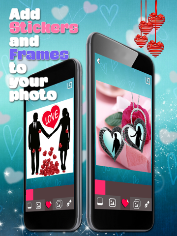 Screenshot #5 pour Cadres De Médaillon Pour Amour Images – Filtrez Vos Photos Et Ajouter Des Autocollants Douces