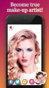 Makeup For Girls – Visit Virtual Makeover Salon And Try Out Different Beauty Products screenshot #2 for iPhone