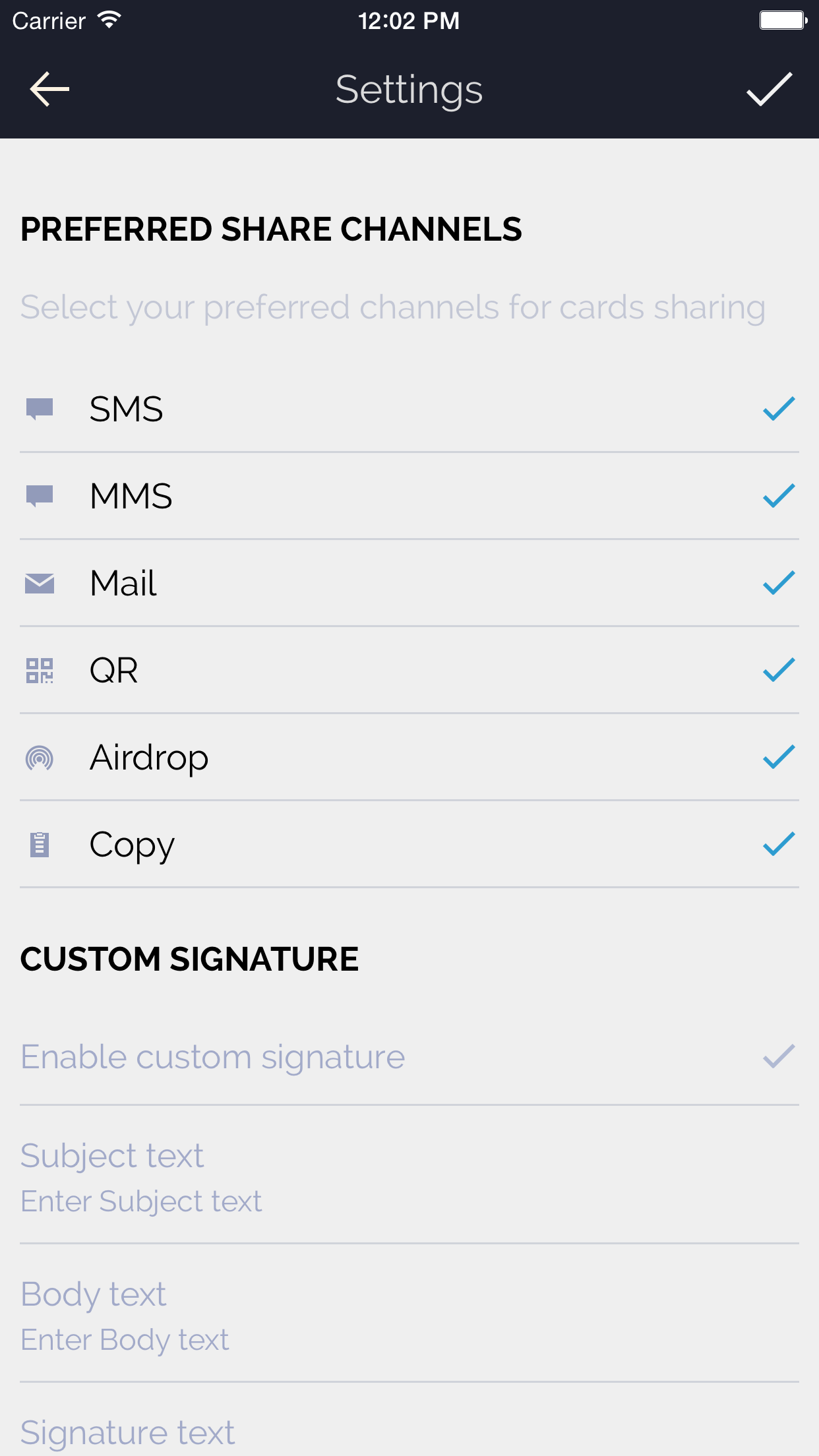 Share My Contact Lite