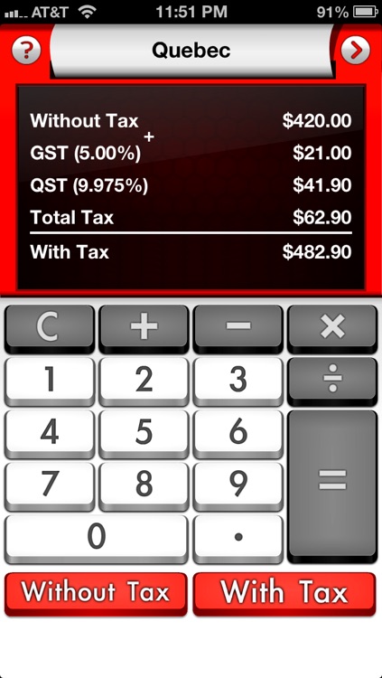 Canada Sales Tax Calculator ∙ Tax Me Pro ∙ Canadian HST, PST, GST, QST ∙ Best way to checkout