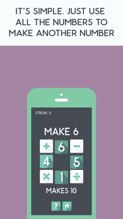 Make The Number - A Fast Paced Math Puzzle Game Like 24 For All Ages From Child To Adult That Is Better Than Flash Cards screenshot-3